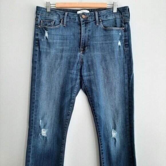 FIDELITY Denim Belvedere Mid Rise Skinny Jeans Refinery Blue Sz 32 - Picture 3 of 10